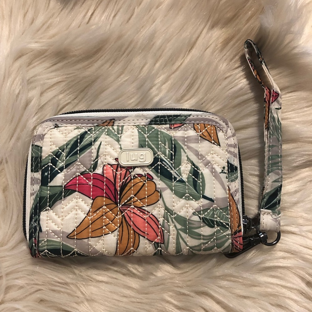 Lug Rodeo tropical print wristlet wallet